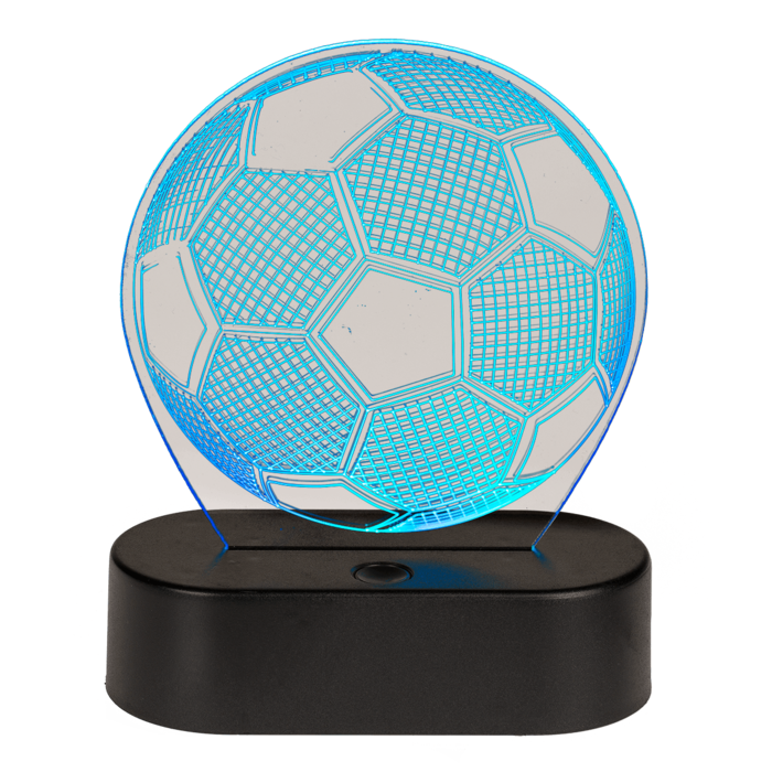 3D-Leuchte, Fußball, ca. 16 x 12 cm,