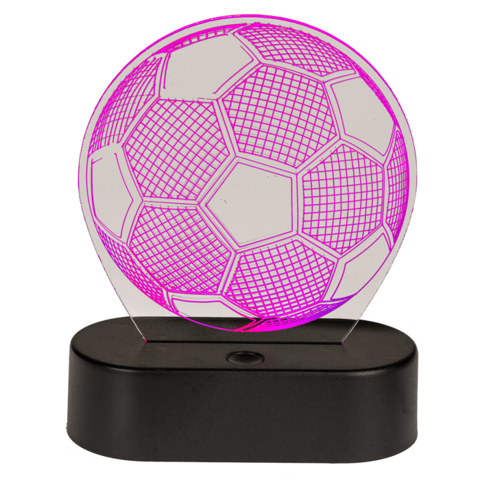 3D-Leuchte, Fußball, ca. 16 x 12 cm,