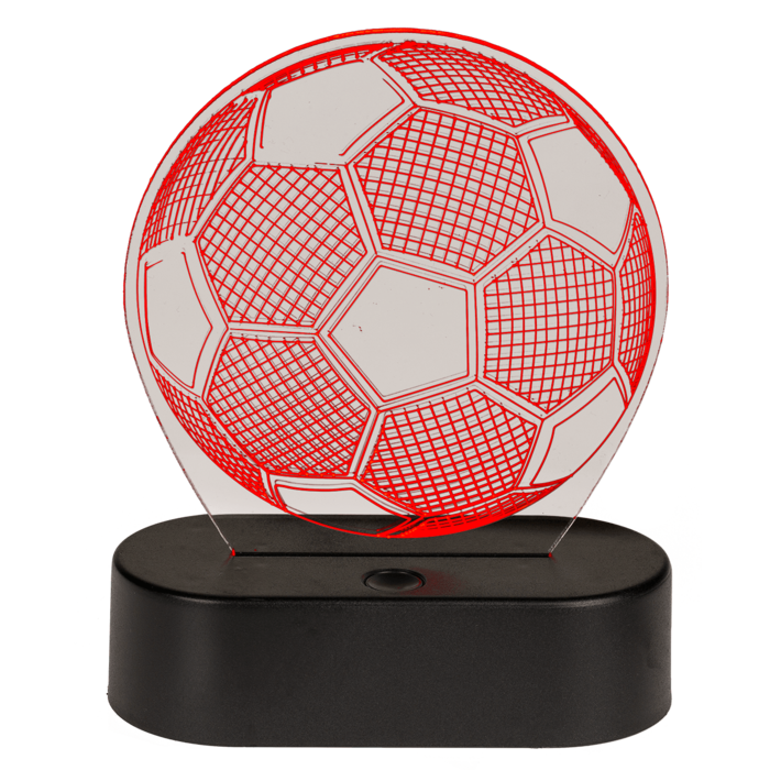 3D-Leuchte, Fußball, ca. 16 x 12 cm,