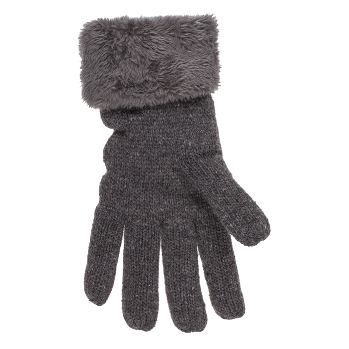 Kuschel-Handschuhe, Elegant,  Zopfmuster,