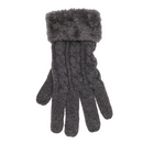 Kuschel-Handschuhe, Elegant,  Zopfmuster,