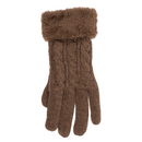 Kuschel-Handschuhe, Elegant,  Zopfmuster,