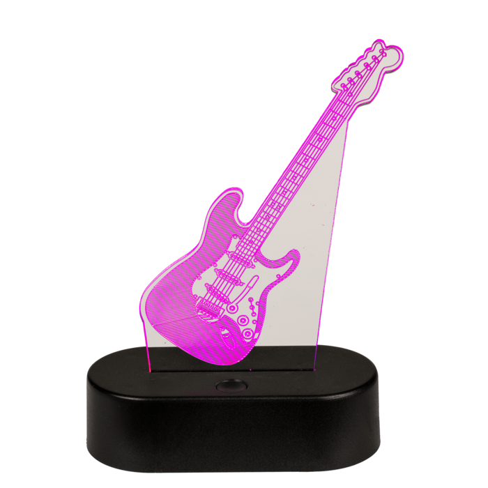 3D-Leuchte, Gitarre, ca. 18 x 12 cm,