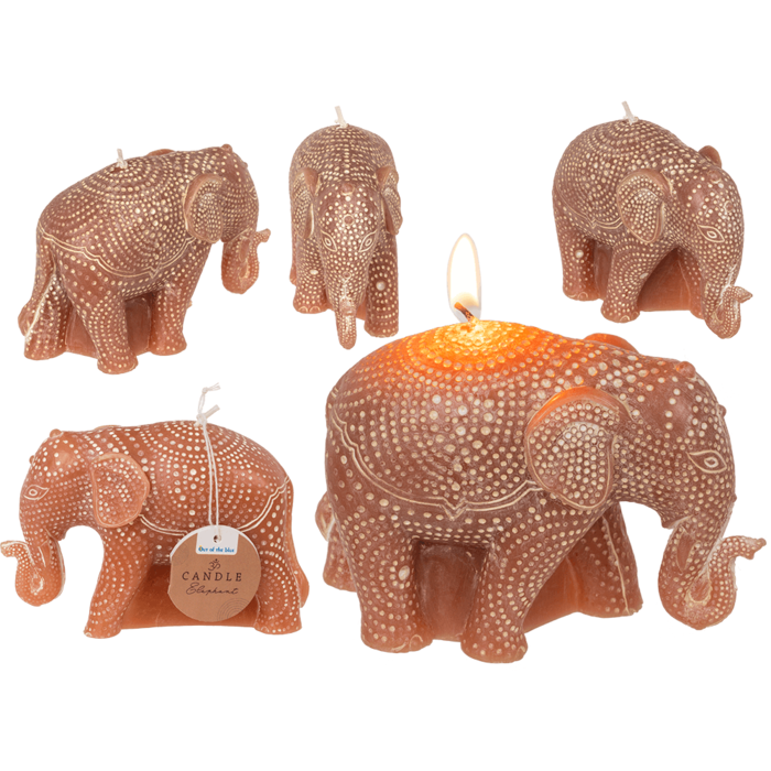 Kerze, Elefant, ca. 11,5 x 4,5 x 8,5 cm
