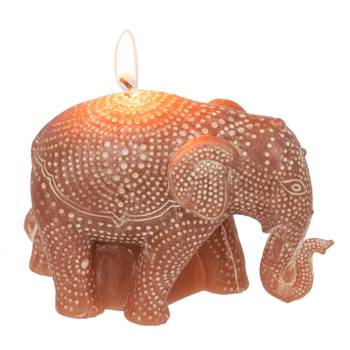 Kerze, Elefant, ca. 11,5 x 4,5 x 8,5 cm