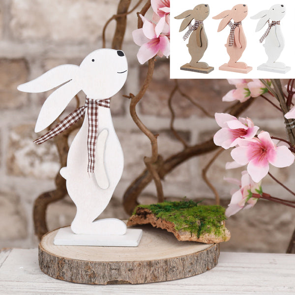 Hase "Guck in die Luft", 3/s, gr, 15cm