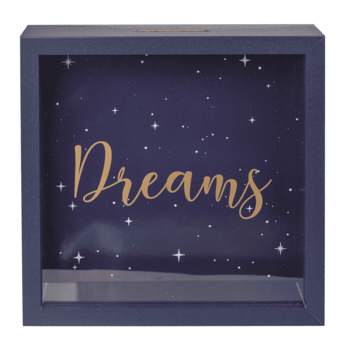 Holz-Spardose, Dreams,