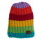 Kinder-Kuschel-Mütze mit Bommel, Rainbow Colours,