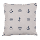 Weißes Deko-Kissen, Modern Maritime,
