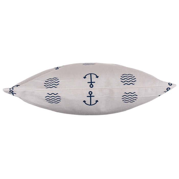 Weißes Deko-Kissen, Modern Maritime,