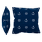 Blaues Deko-Kissen, Modern Maritime,