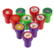 Kunststoff-Stempel, Santa & friends,  2,5 cm,