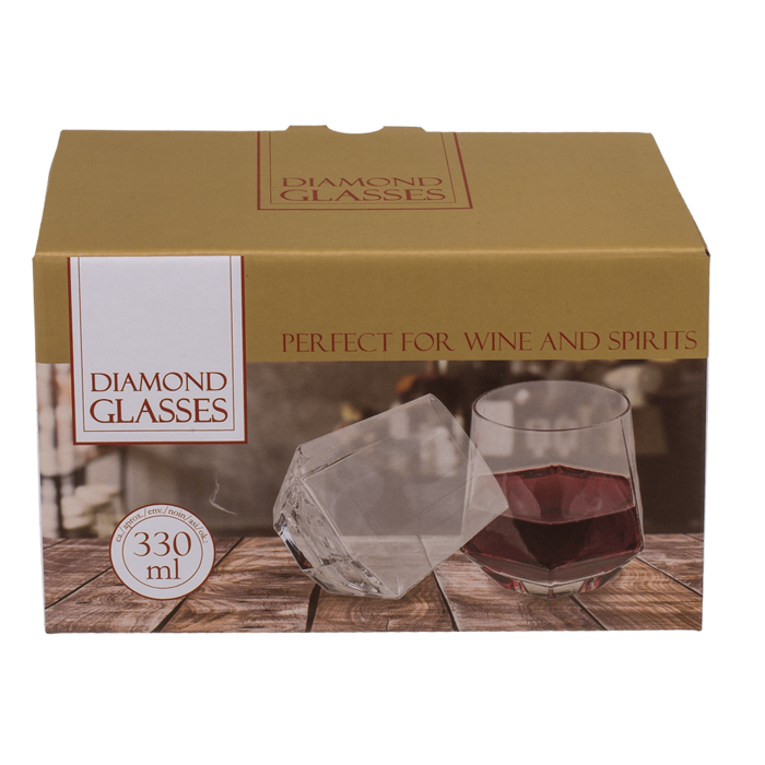 Weingläser, Diamond, ca. 330 ml,