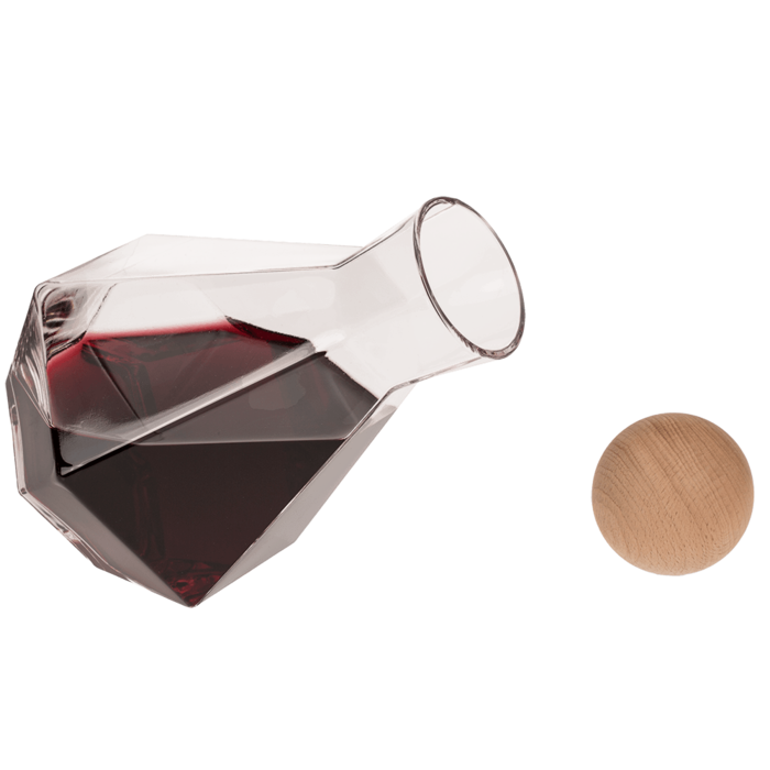 Weinkaraffe, Diamond, ca. 1300 ml,