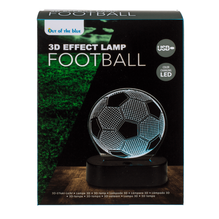 3D-Leuchte, Fußball, ca. 16 x 12 cm,