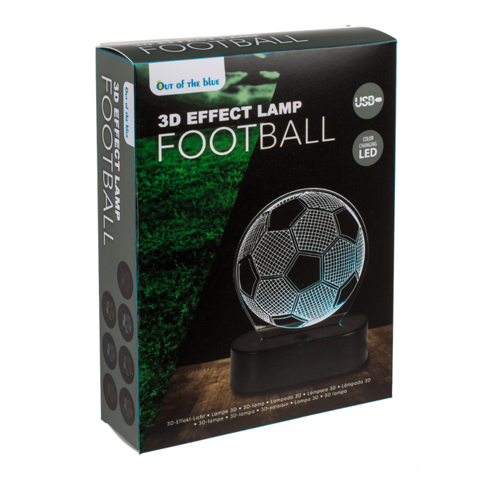 3D-Leuchte, Fußball, ca. 16 x 12 cm,