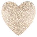 Tischset, Herz, ca. 39 x 38 cm, 2-fach sortiert,