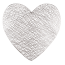 Tischset, Herz, ca. 39 x 38 cm, 2-fach sortiert,
