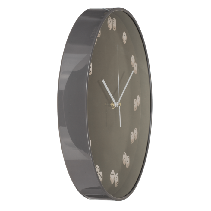 Wanduhr, Würfel, D: ca. 30,5 cm,
