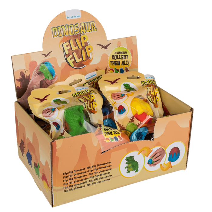 Flip Flip Dinosaurier, ca. 9 cm, einzeln im