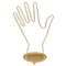 Goldener Metall-Schmuckhalter, Hand, ca. 16 x