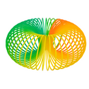 Spirale, Regenbogen, ca. 6,5 cm,