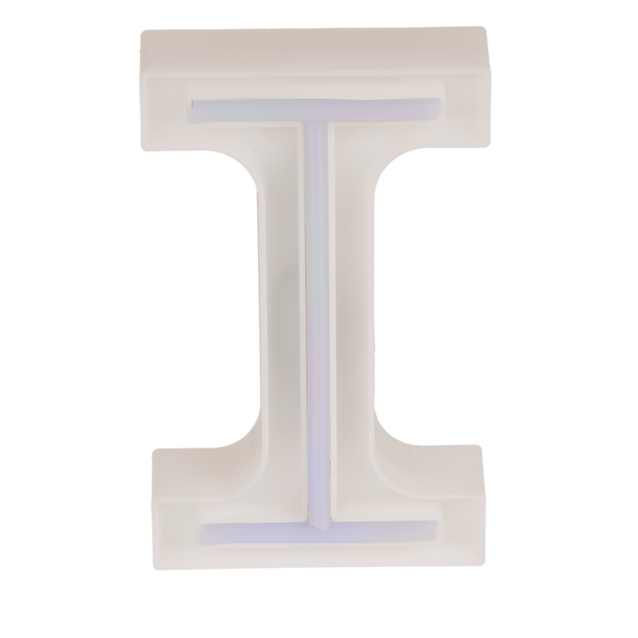 Neon-Leuchtbuchstabe, I, Höhe:16 cm,