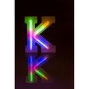 Neon-Leuchtbuchstabe, K, Höhe:16 cm,