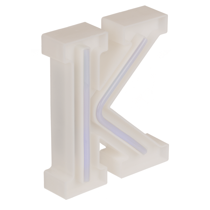 Neon-Leuchtbuchstabe, K, Höhe:16 cm,