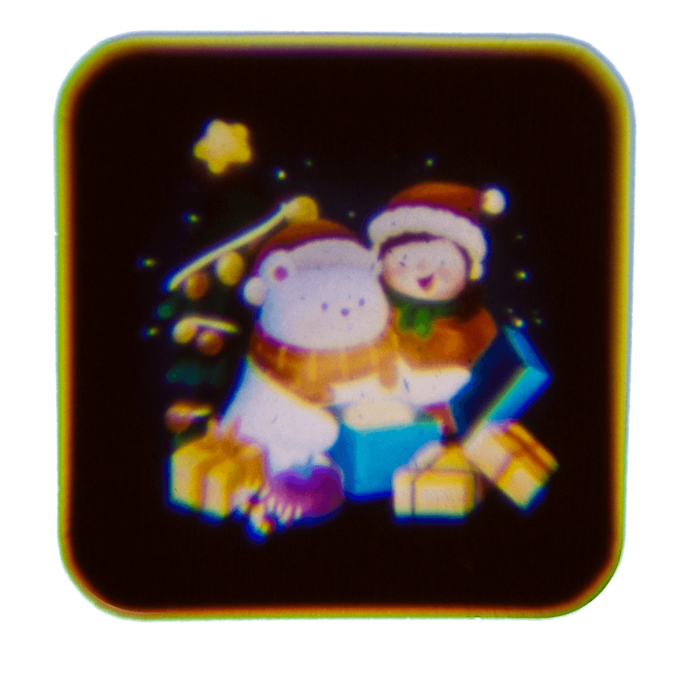 Projektionslampe, Weihnachten, inkl. 3 x AG13,