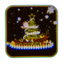 Projektionslampe, Weihnachten, inkl. 3 x AG13,