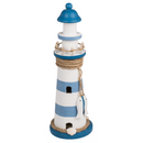 Holz-Leuchtturm mit LED,