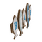 Holz-Schild mit Fischen, Beach,