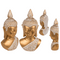 Deko-Büste, Buddha, ca. 14,5 x 8 x 27,5 cm,