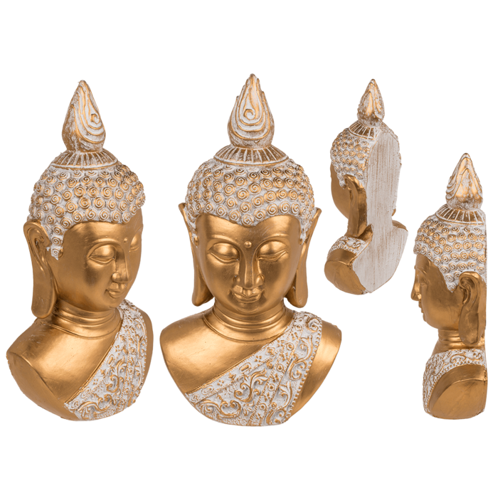 Deko-Büste, Buddha, ca. 14,5 x 8 x 27,5 cm,