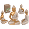 Deko-Figur, Buddha, ca. 11 x 9 x 16,5 cm,