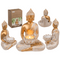Deko-Figur, Buddha, mit Teelichthalter,