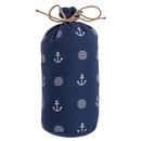 Blauer Stoff-Türstopper, Modern Maritime,