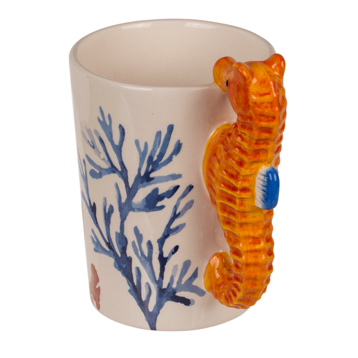 Becher,Seepferdchen,11 x 8,5 cm, 300 ml,