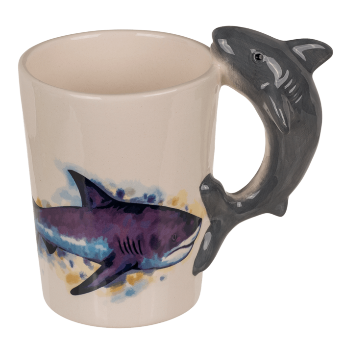 Becher,Hai,11 x 8,5 cm, 300 ml,
