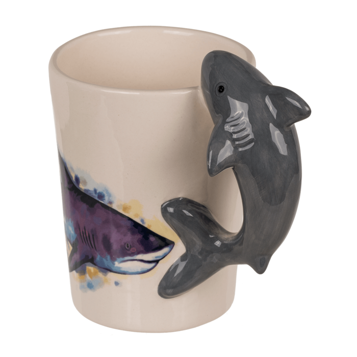 Becher,Hai,11 x 8,5 cm, 300 ml,