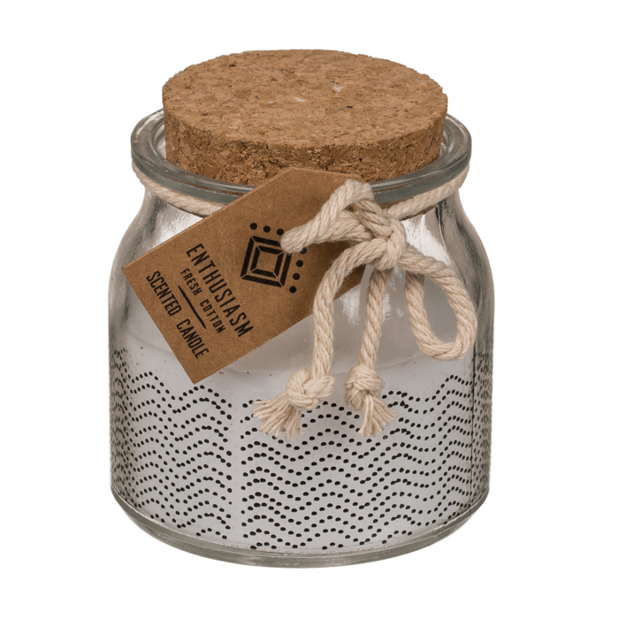 Duftkerze (Fresh cotton) im Glas,