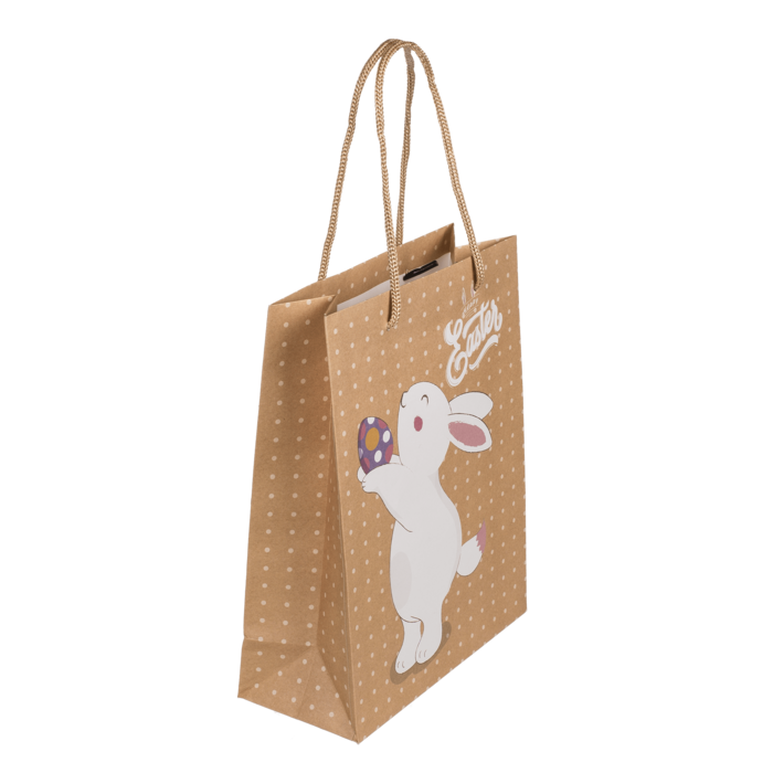 Papier-Geschenktüte, Hase, 18 x 8 x 23  cm,