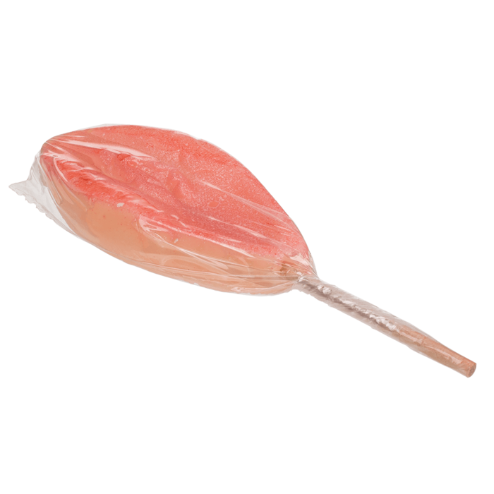 Süßwarenlolli, Vagina, mit Erdbeergeschmack,
