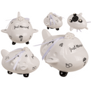 Spardose, Flugzeug, Just Married,