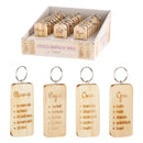 Holz Schlüsselanhänger "Familie"