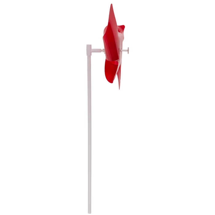 Bunte Windmühle mit 3 LED, farbwechselnd, H: 28 cm