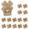 Kleeblatt aus Holz, 14/s, ca. 8cm , Display
