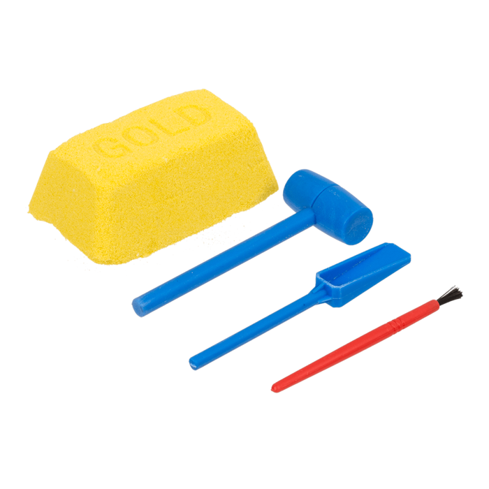 Ausgrabungsset, Goldjäger, mit 1 Hammer,