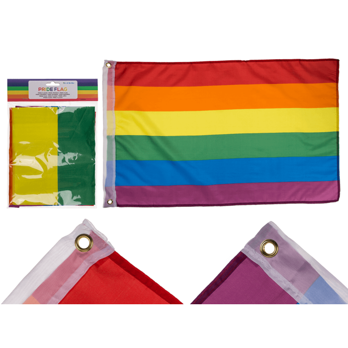 Flagge  mit Metallösen, Pride,
